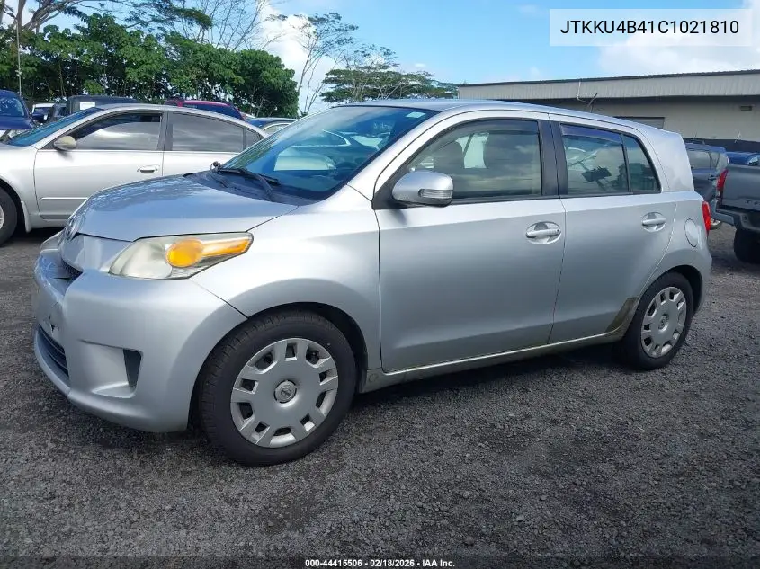 2012 Scion Xd Release Series 4.0 VIN: JTKKU4B41C1021810 Lot: 44415506