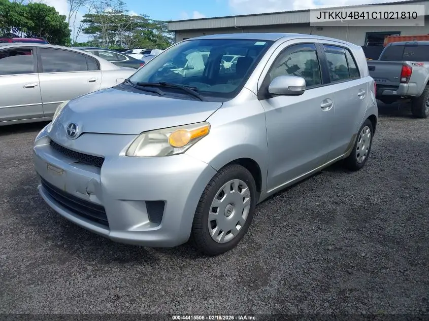 2012 Scion Xd Release Series 4.0 VIN: JTKKU4B41C1021810 Lot: 44415506