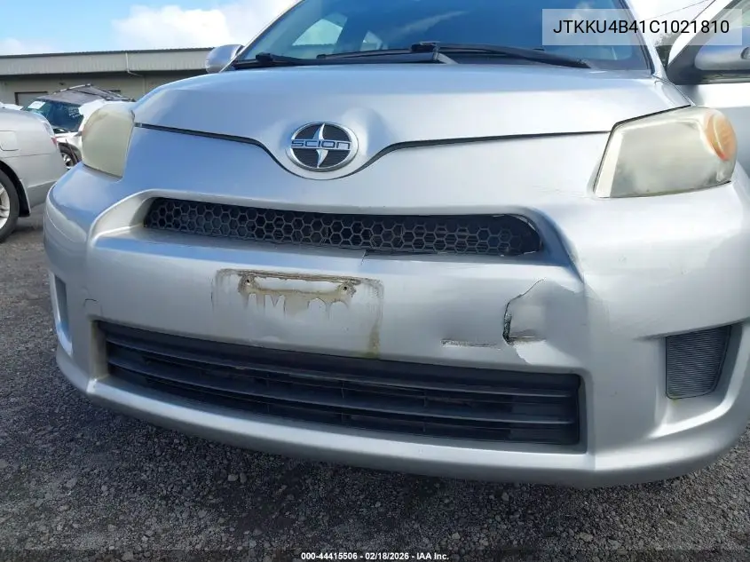 2012 Scion Xd Release Series 4.0 VIN: JTKKU4B41C1021810 Lot: 44415506