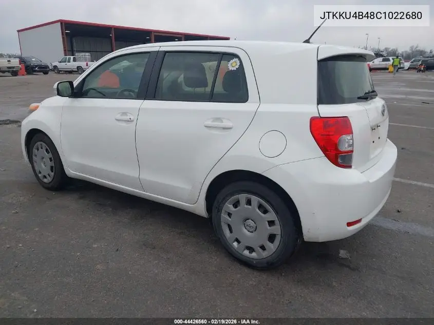 2012 Scion Xd VIN: JTKKU4B48C1022680 Lot: 44426560