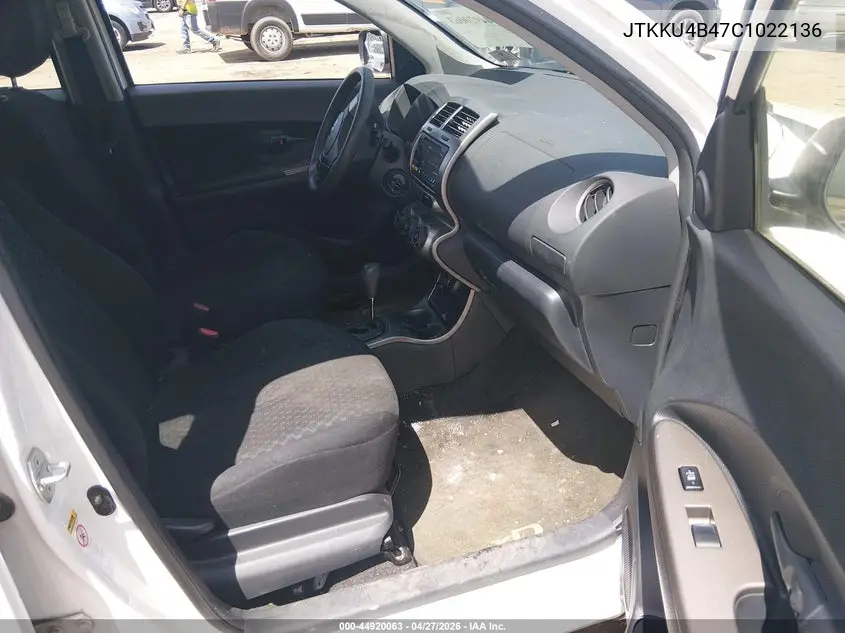 2012 Scion Xd VIN: JTKKU4B47C1022136 Lot: 44920063