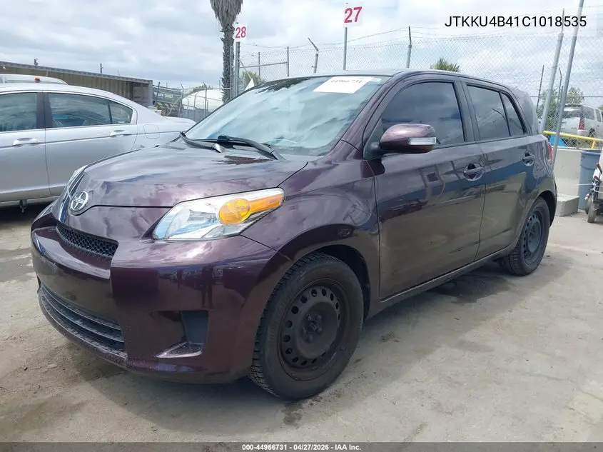 2012 Scion Xd VIN: JTKKU4B41C1018535 Lot: 44966731