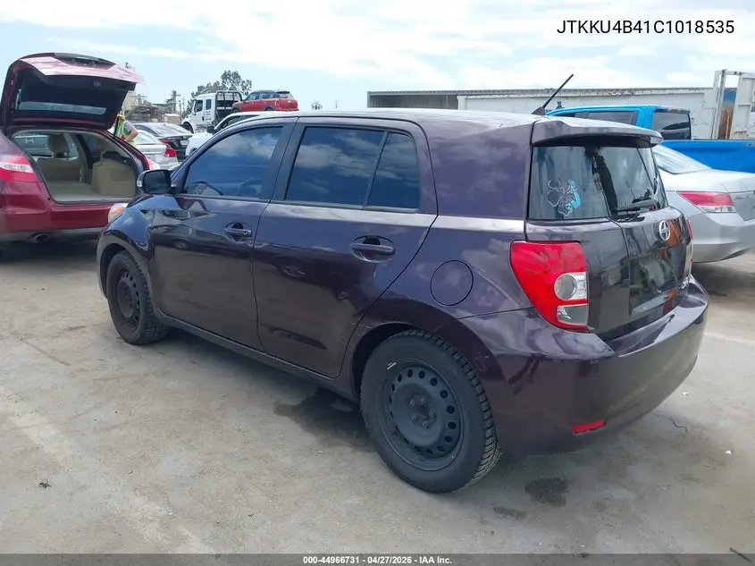 2012 Scion Xd VIN: JTKKU4B41C1018535 Lot: 44966731