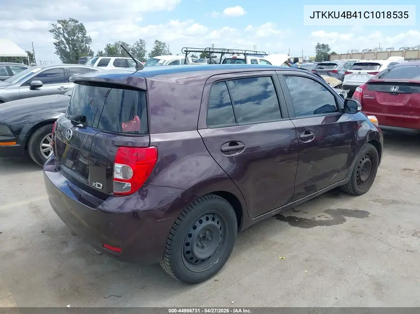 2012 Scion Xd VIN: JTKKU4B41C1018535 Lot: 44966731