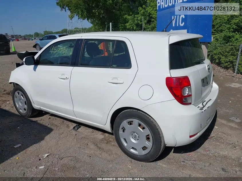 2012 Scion Xd VIN: JTKKU4B47C1028132 Lot: 45094819