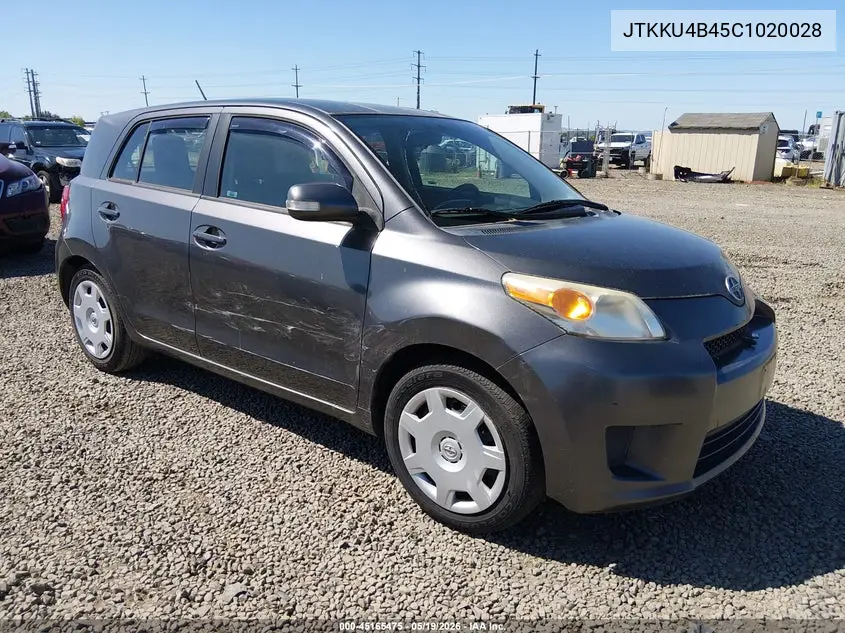 2012 Scion Xd VIN: JTKKU4B45C1020028 Lot: 45165475