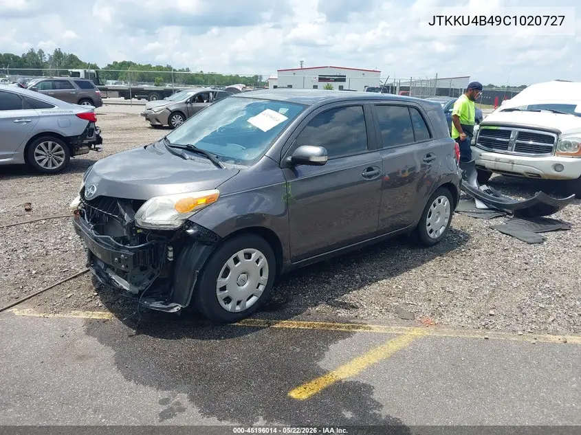 2012 Scion Xd VIN: JTKKU4B49C1020727 Lot: 45196014