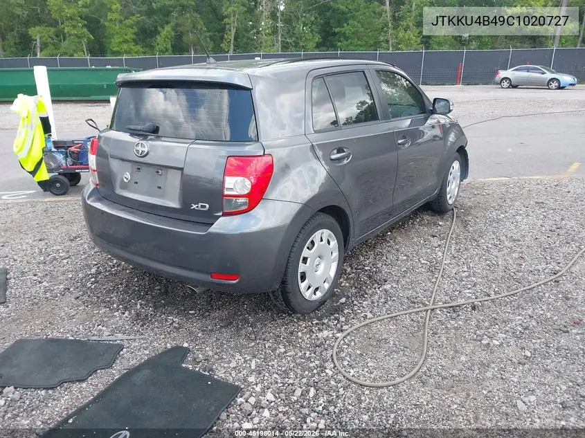 2012 Scion Xd VIN: JTKKU4B49C1020727 Lot: 45196014