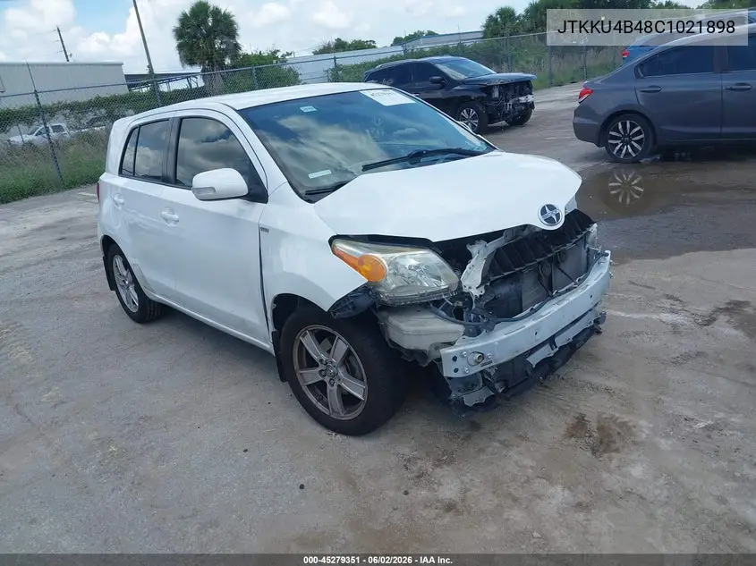 2012 Scion Xd VIN: JTKKU4B48C1021898 Lot: 45279351