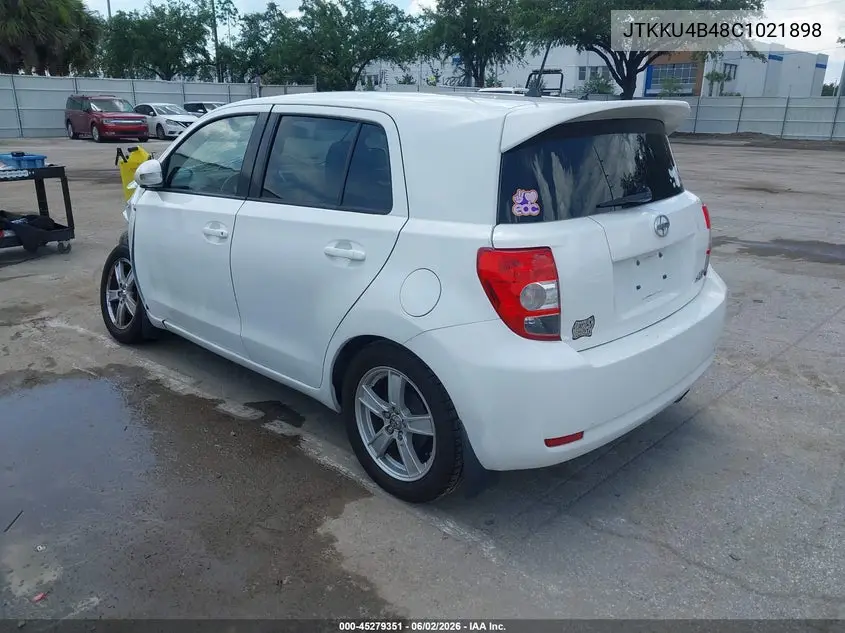 2012 Scion Xd VIN: JTKKU4B48C1021898 Lot: 45279351