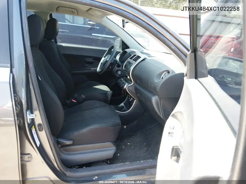 2012 Scion Xd VIN: JTKKU4B4XC1022258 Lot: 45395471