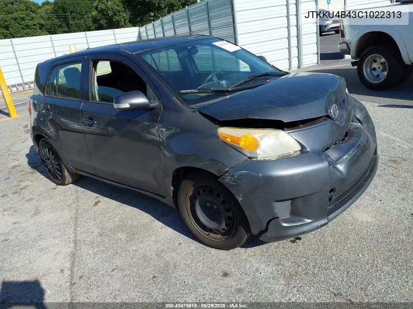 2012 Scion Xd VIN: JTKKU4B43C1022313 Lot: 45478618