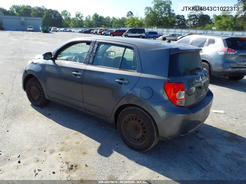 2012 Scion Xd VIN: JTKKU4B43C1022313 Lot: 45478618