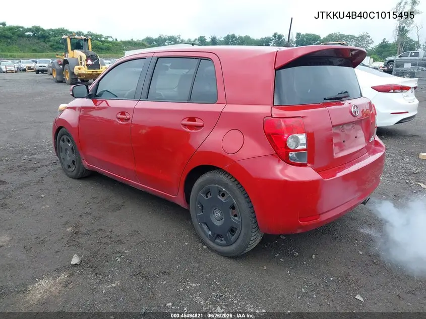 2012 Scion Xd VIN: JTKKU4B40C1015495 Lot: 45494821