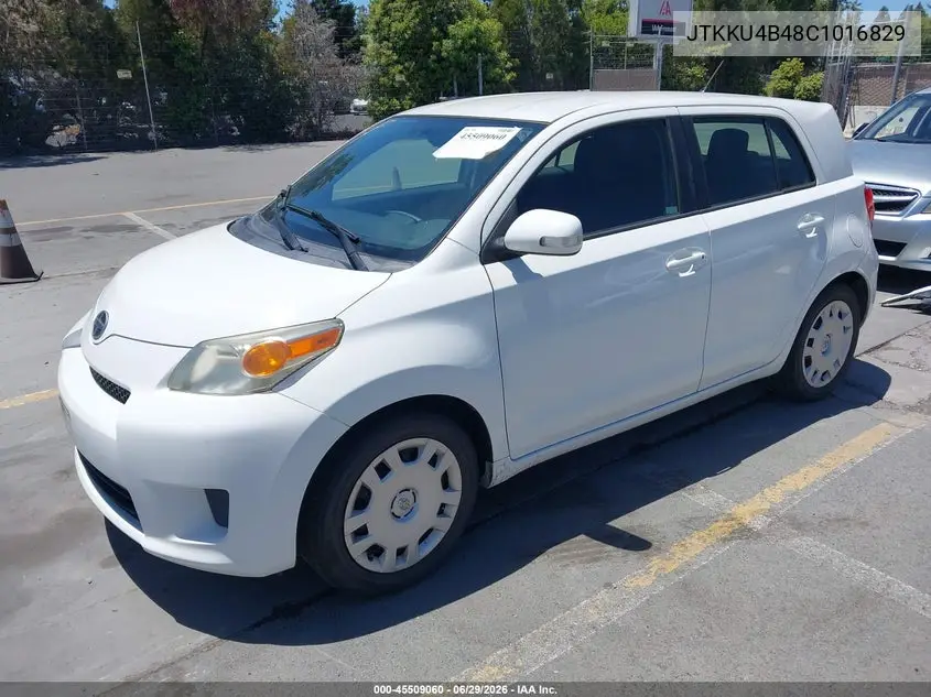 2012 Scion Xd VIN: JTKKU4B48C1016829 Lot: 45509060