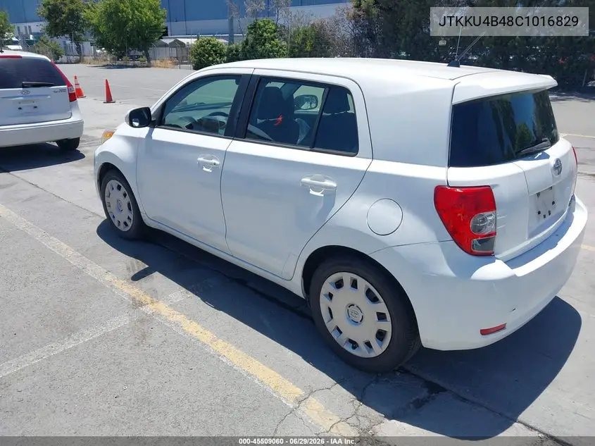 2012 Scion Xd VIN: JTKKU4B48C1016829 Lot: 45509060