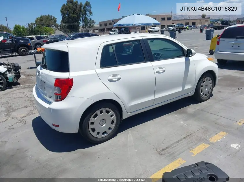 2012 Scion Xd VIN: JTKKU4B48C1016829 Lot: 45509060