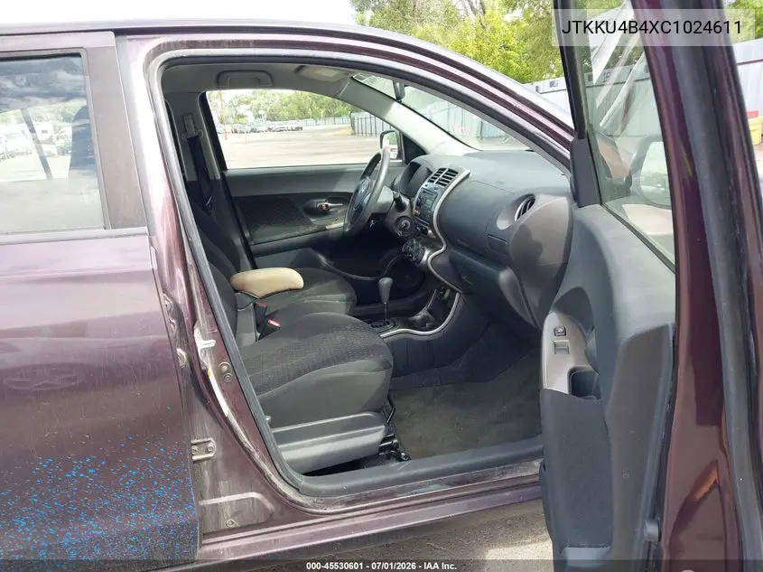 2012 Scion Xd VIN: JTKKU4B4XC1024611 Lot: 45530601
