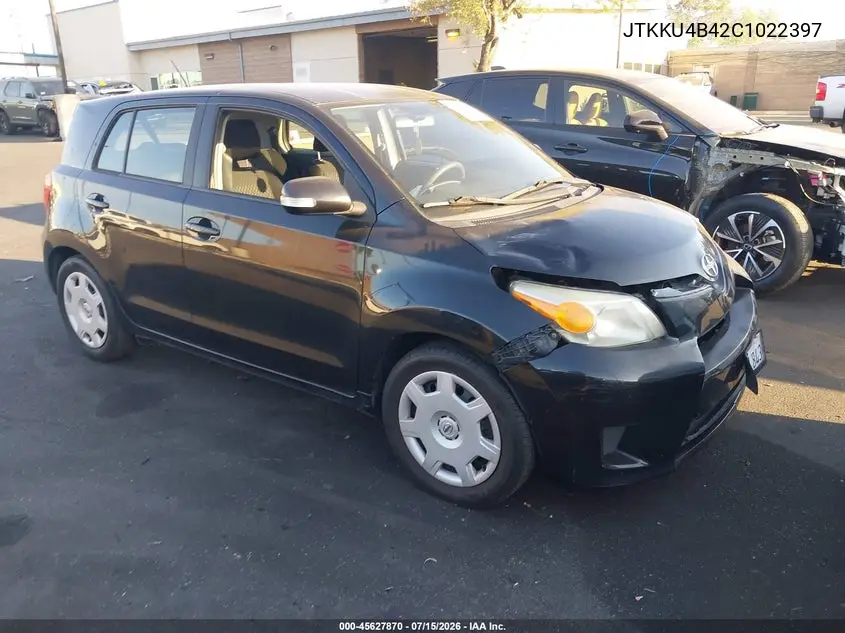 2012 Scion Xd VIN: JTKKU4B42C1022397 Lot: 45627870