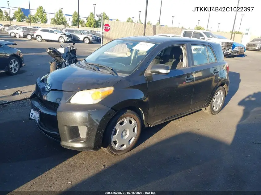 2012 Scion Xd VIN: JTKKU4B42C1022397 Lot: 45627870