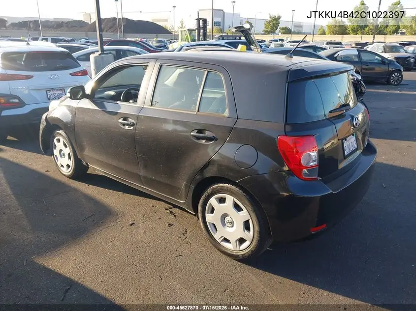 2012 Scion Xd VIN: JTKKU4B42C1022397 Lot: 45627870