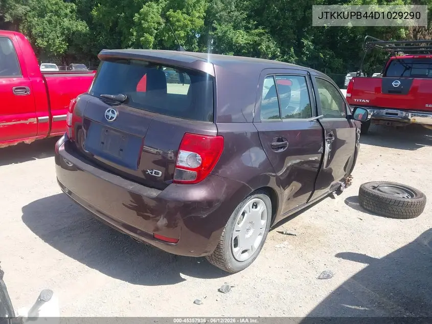 2013 Scion Xd VIN: JTKKUPB44D1029290 Lot: 45357936