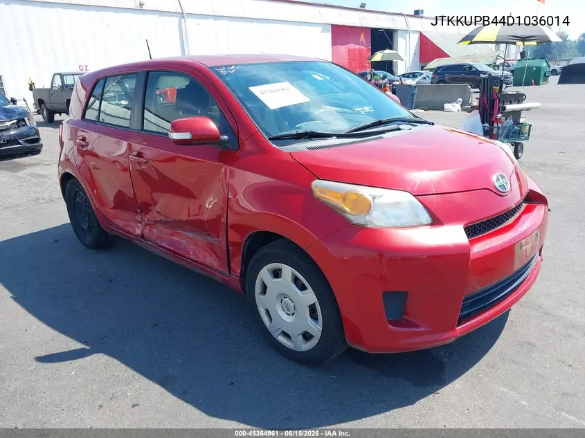 2013 Scion Xd VIN: JTKKUPB44D1036014 Lot: 45364961