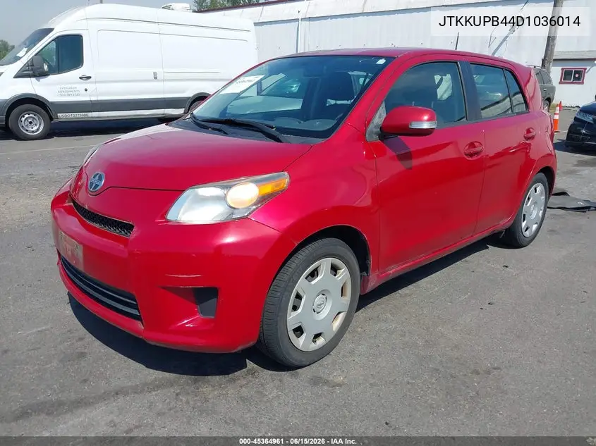 2013 Scion Xd VIN: JTKKUPB44D1036014 Lot: 45364961