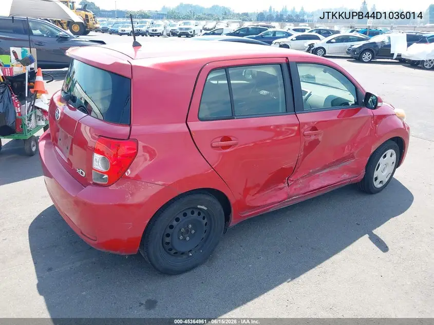 2013 Scion Xd VIN: JTKKUPB44D1036014 Lot: 45364961
