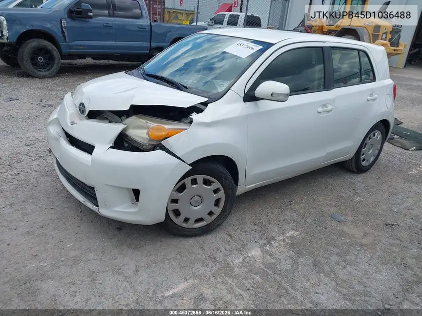 2013 Scion Xd VIN: JTKKUPB45D1036488 Lot: 45372656