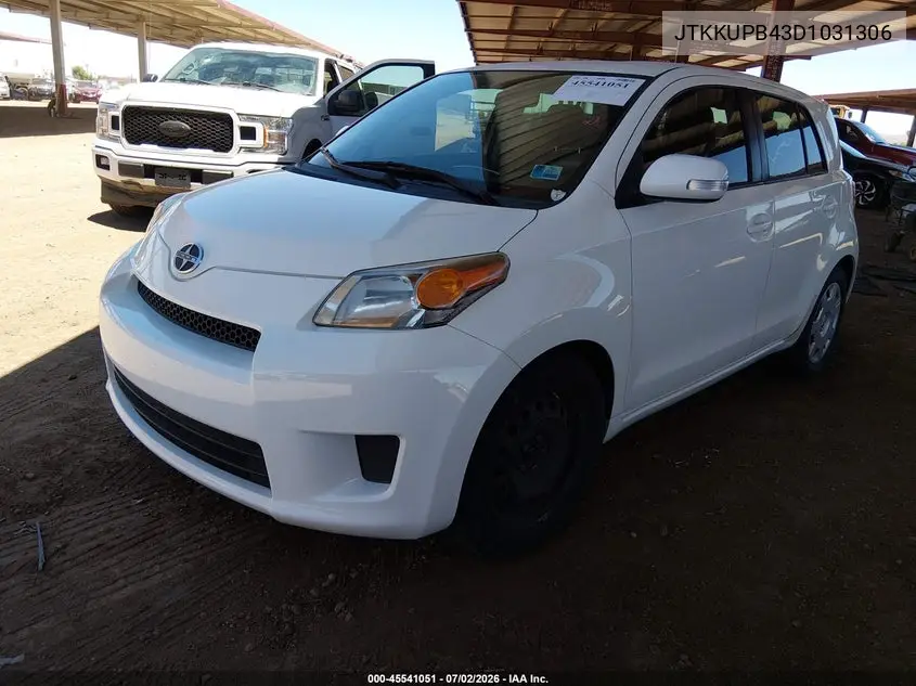 2013 Scion Xd VIN: JTKKUPB43D1031306 Lot: 45541051