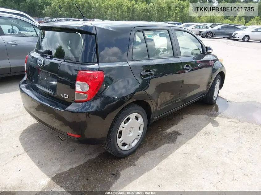 2014 Scion Xd VIN: JTKKUPB48E1041735 Lot: 45192606