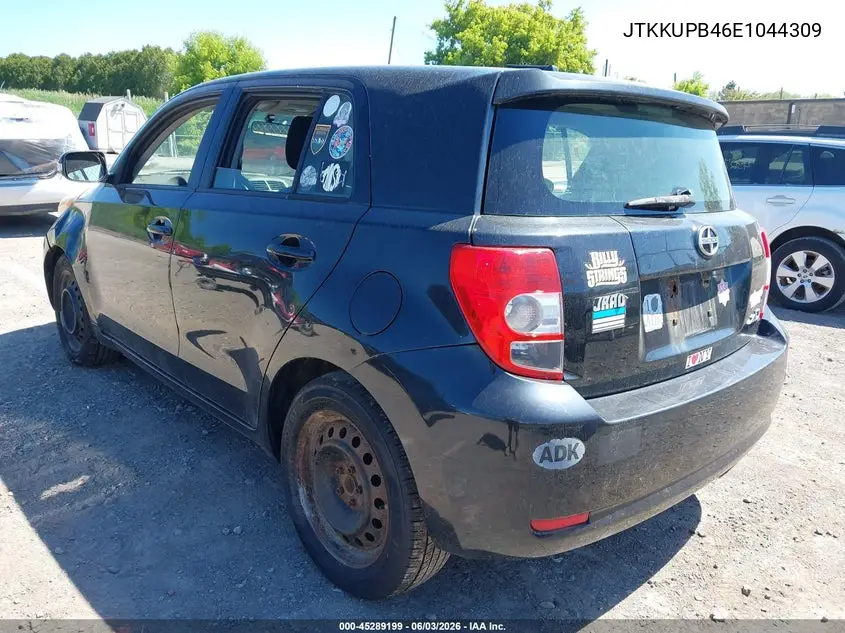 2014 Scion Xd VIN: JTKKUPB46E1044309 Lot: 45289199