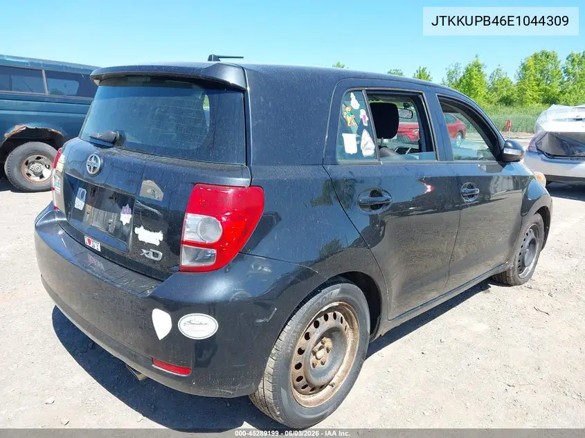 2014 Scion Xd VIN: JTKKUPB46E1044309 Lot: 45289199