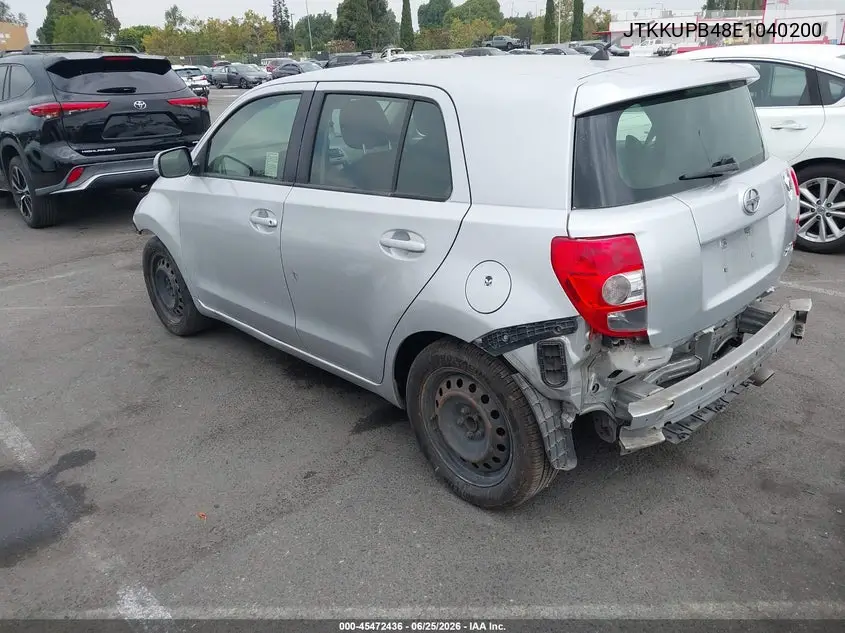 2014 Scion Xd VIN: JTKKUPB48E1040200 Lot: 45472436
