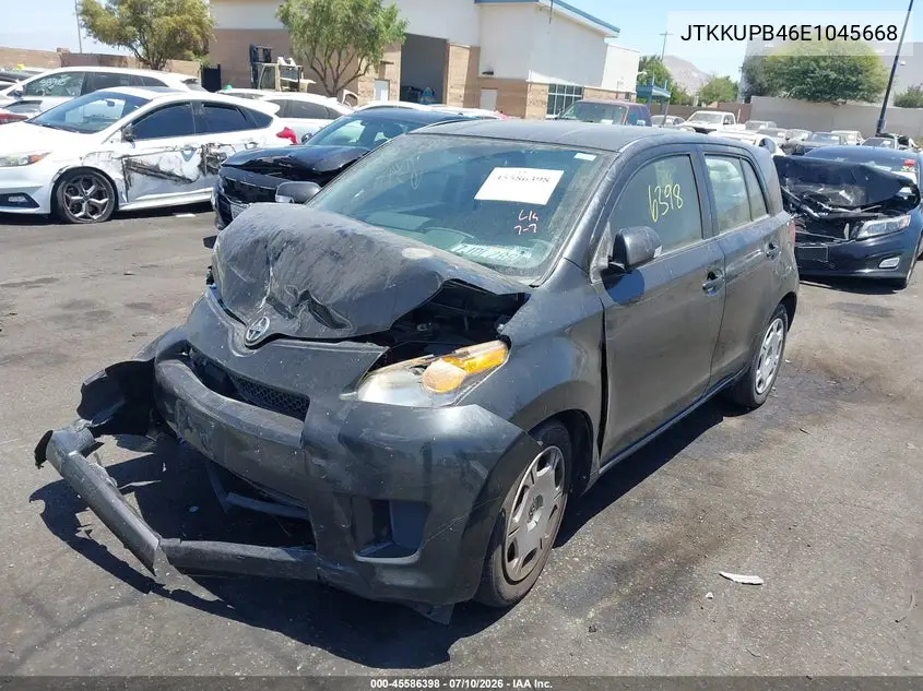 2014 Scion Xd VIN: JTKKUPB46E1045668 Lot: 45586398