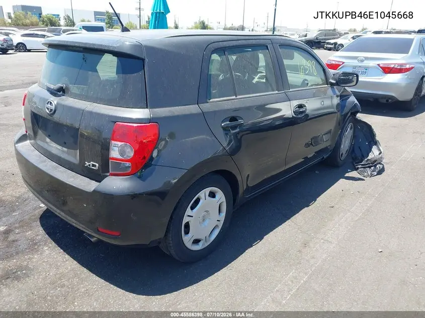 2014 Scion Xd VIN: JTKKUPB46E1045668 Lot: 45586398