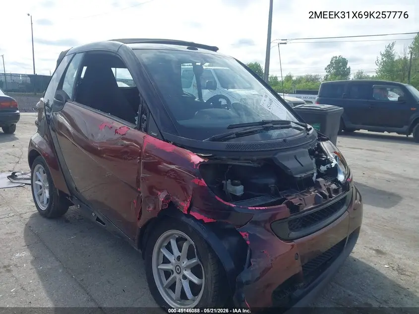 2009 Smart Fortwo Passion VIN: WMEEK31X69K257776 Lot: 45146088