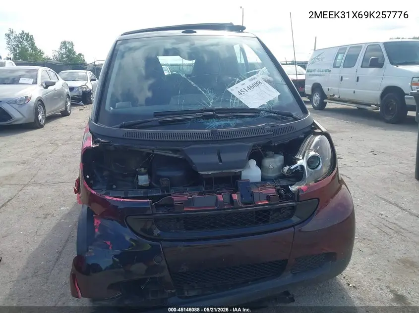 2009 Smart Fortwo Passion VIN: WMEEK31X69K257776 Lot: 45146088