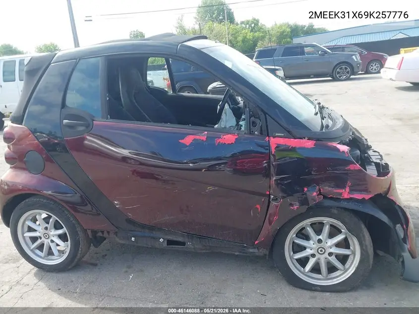 2009 Smart Fortwo Passion VIN: WMEEK31X69K257776 Lot: 45146088