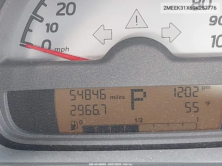 2009 Smart Fortwo Passion VIN: WMEEK31X69K257776 Lot: 45146088