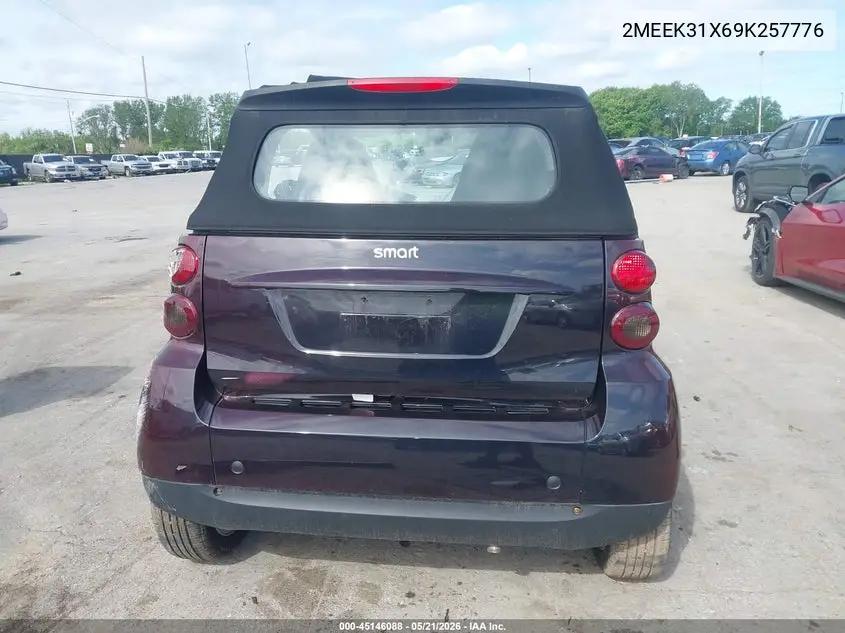 2009 Smart Fortwo Passion VIN: WMEEK31X69K257776 Lot: 45146088