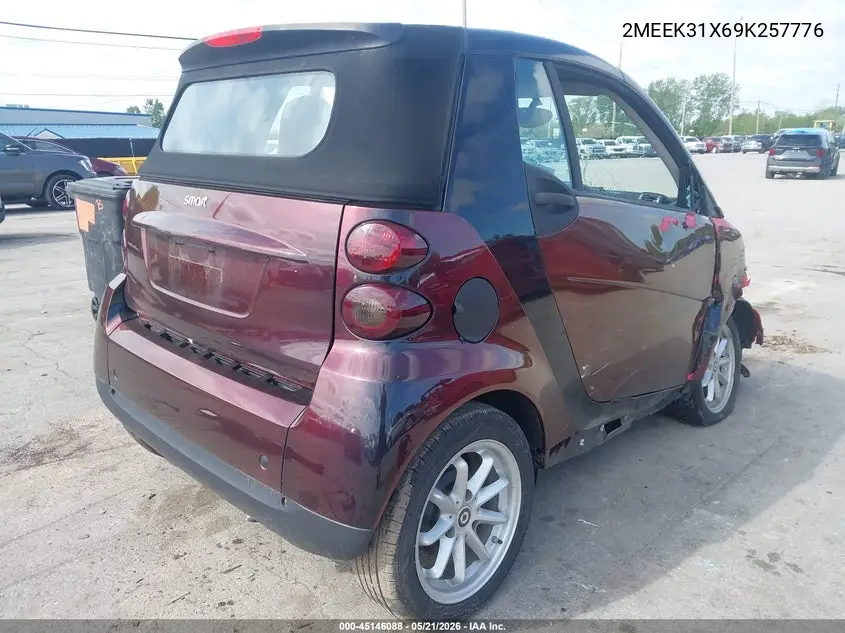 2009 Smart Fortwo Passion VIN: WMEEK31X69K257776 Lot: 45146088