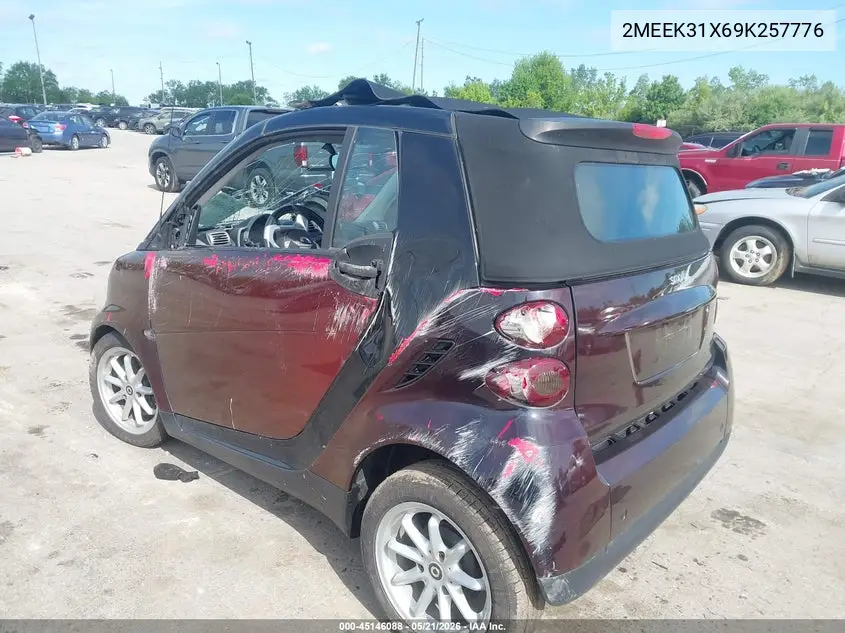 2009 Smart Fortwo Passion VIN: WMEEK31X69K257776 Lot: 45146088