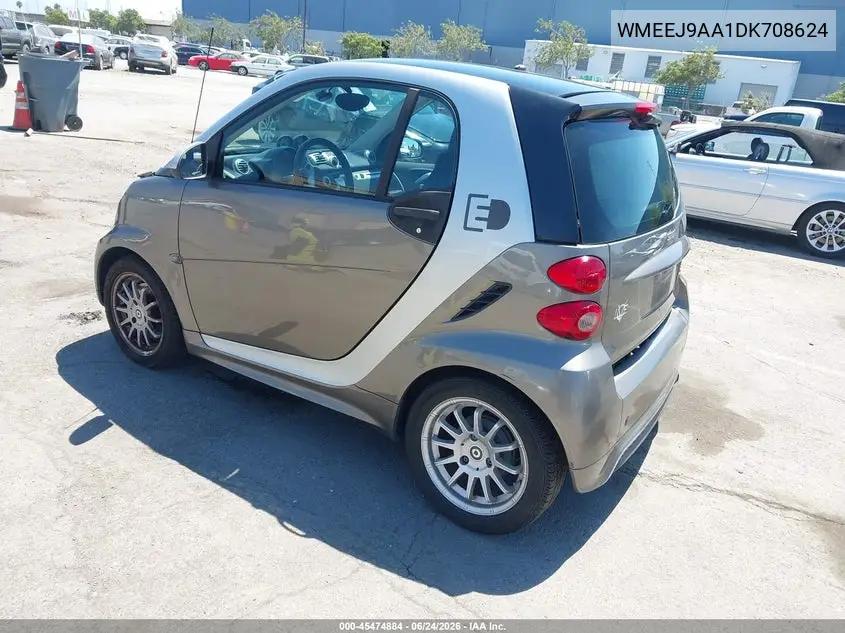 2013 Smart Fortwo Electric Drive Passion VIN: WMEEJ9AA1DK708624 Lot: 45474884