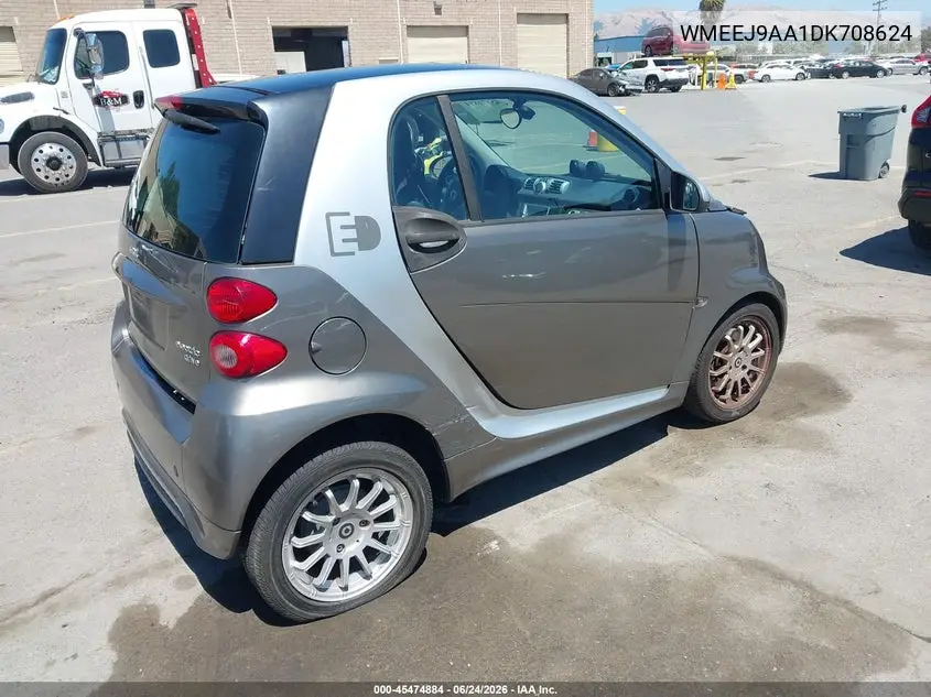 2013 Smart Fortwo Electric Drive Passion VIN: WMEEJ9AA1DK708624 Lot: 45474884