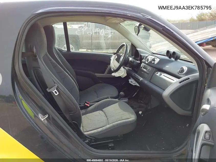 2014 Smart Fortwo Electric Drive Passion VIN: WMEEJ9AA3EK765795 Lot: 45094693
