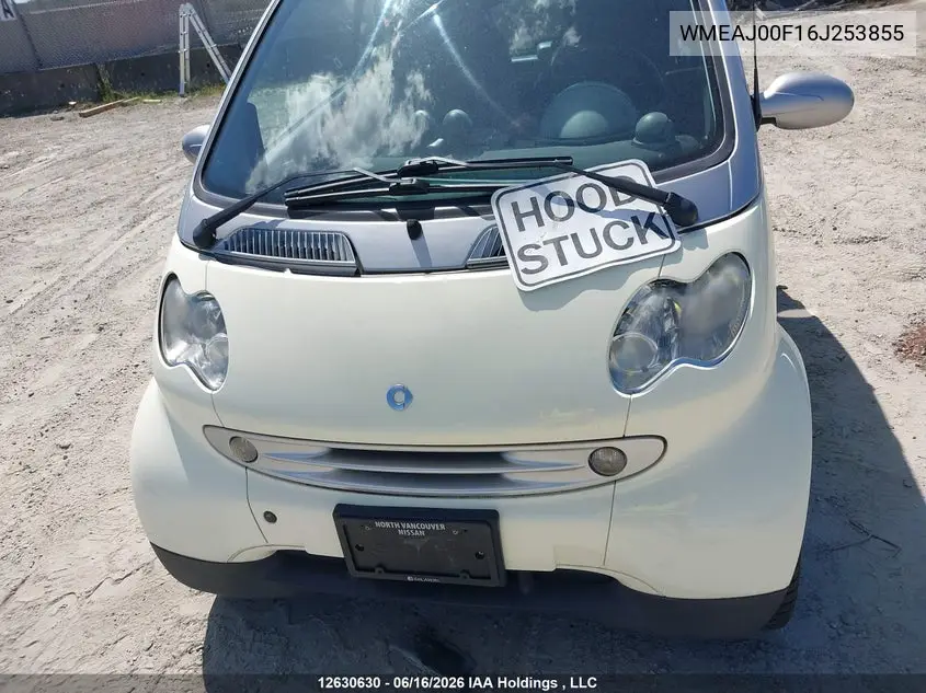 2006 Smart Fortwo Passion/Pulse/Pure VIN: WMEAJ00F16J253855 Lot: 12630630