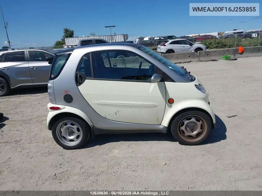 2006 Smart Fortwo Passion/Pulse/Pure VIN: WMEAJ00F16J253855 Lot: 12630630