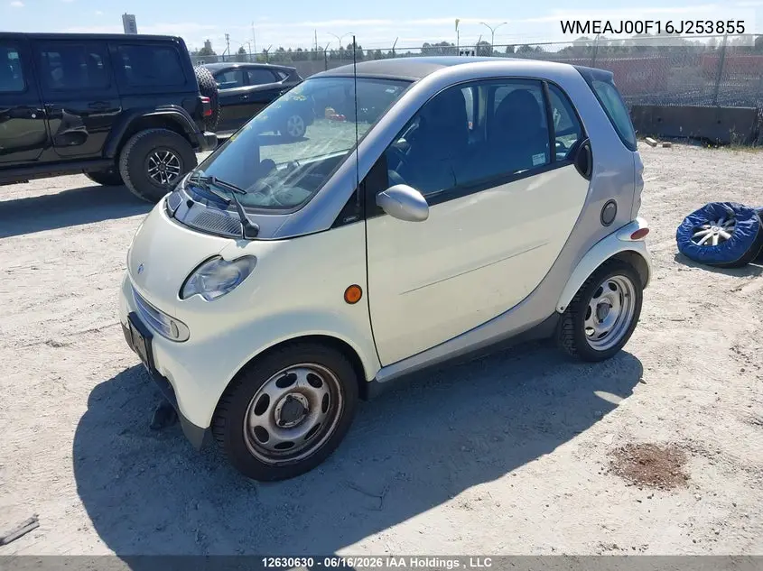 2006 Smart Fortwo Passion/Pulse/Pure VIN: WMEAJ00F16J253855 Lot: 12630630